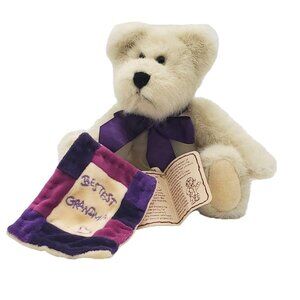 BOYD'S Bear 2001 Plush Bestest Grandma‎ With Quilt & Tags, Stuffed Animal